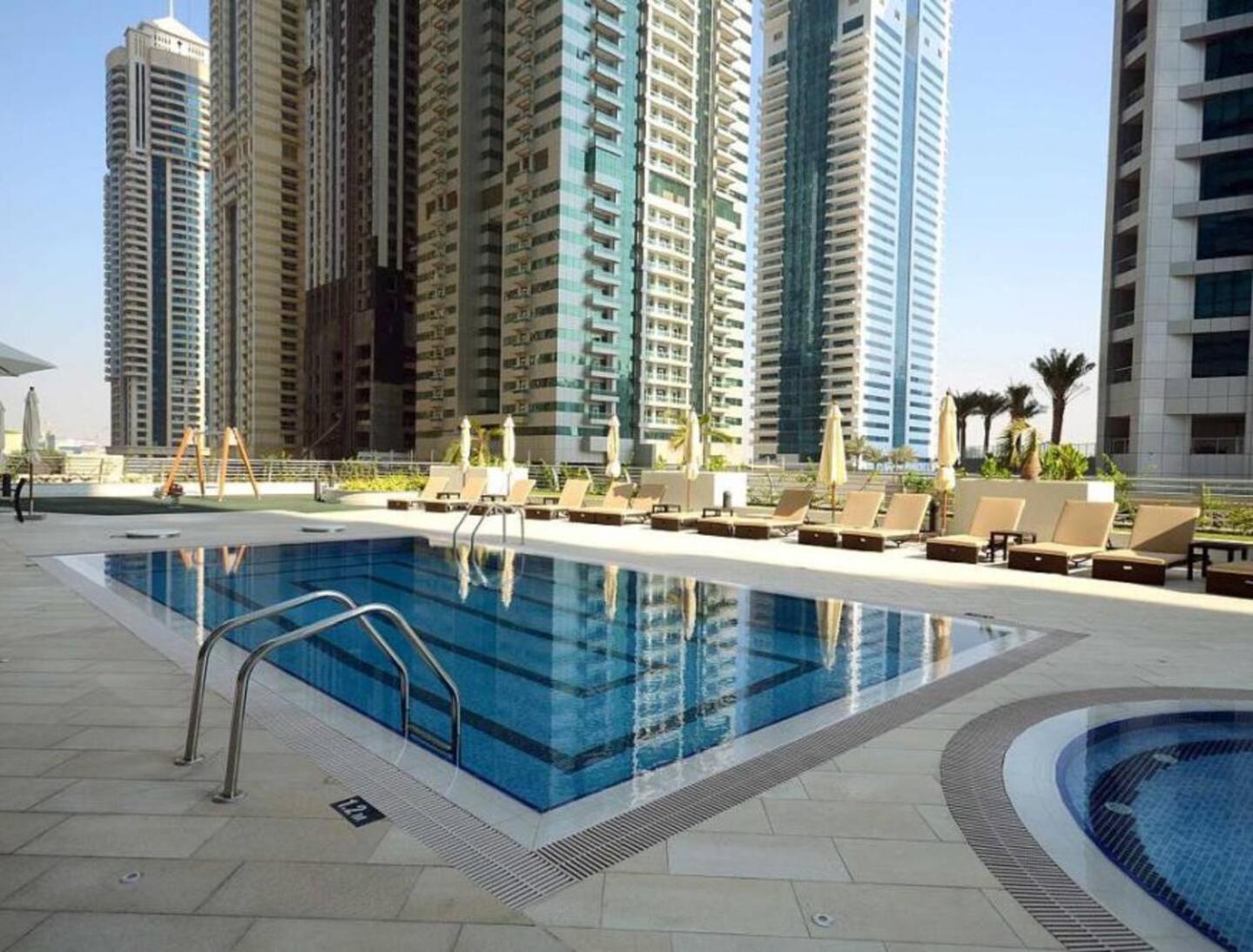 Sea & Palm View Elegant 1 Bedroom Apartment 迪拜 外观 照片