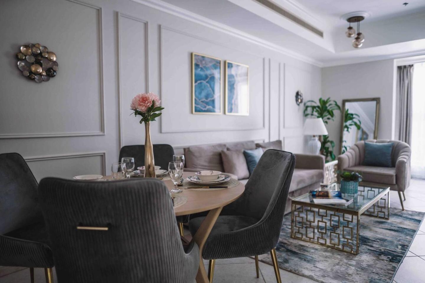 Sea & Palm View Elegant 1 Bedroom Apartment 迪拜 外观 照片