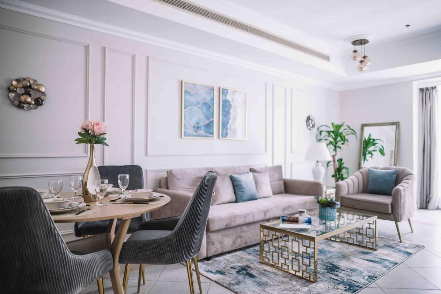 Sea & Palm View Elegant 1 Bedroom Apartment 迪拜 外观 照片